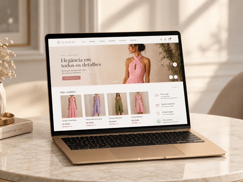 Ecommerce completo no notebook